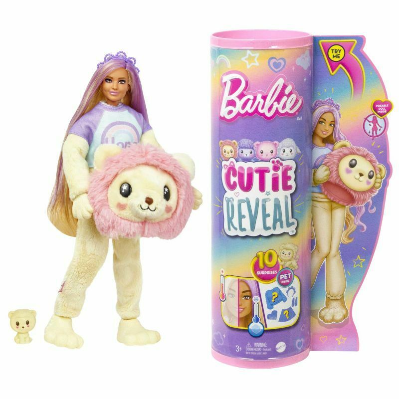 Lalka Barbie Cutie Reveal Lew Seria S Odkie Stylizacje Mattel