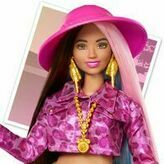 Boneca Barbie com Moda Safari, Mosca Barbie Extra, Roupa Animal Estampado  Rosa e Mala Rosa - Dular
